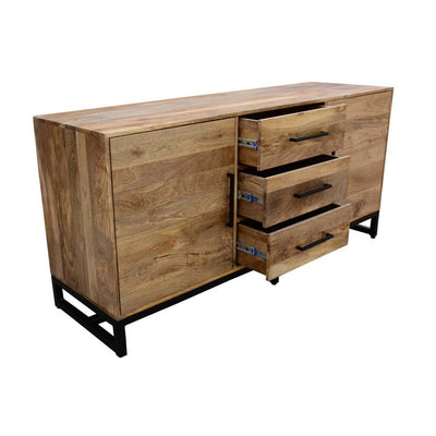 Modern Solid Wood 60" Executive Desk with Drawer
