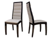 Modern Wenge & Gray Leather Conference Chair (Set of TWO)