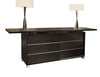 Modern Extending Wenge Conference Table with Distinctive Legs (94-134" W)