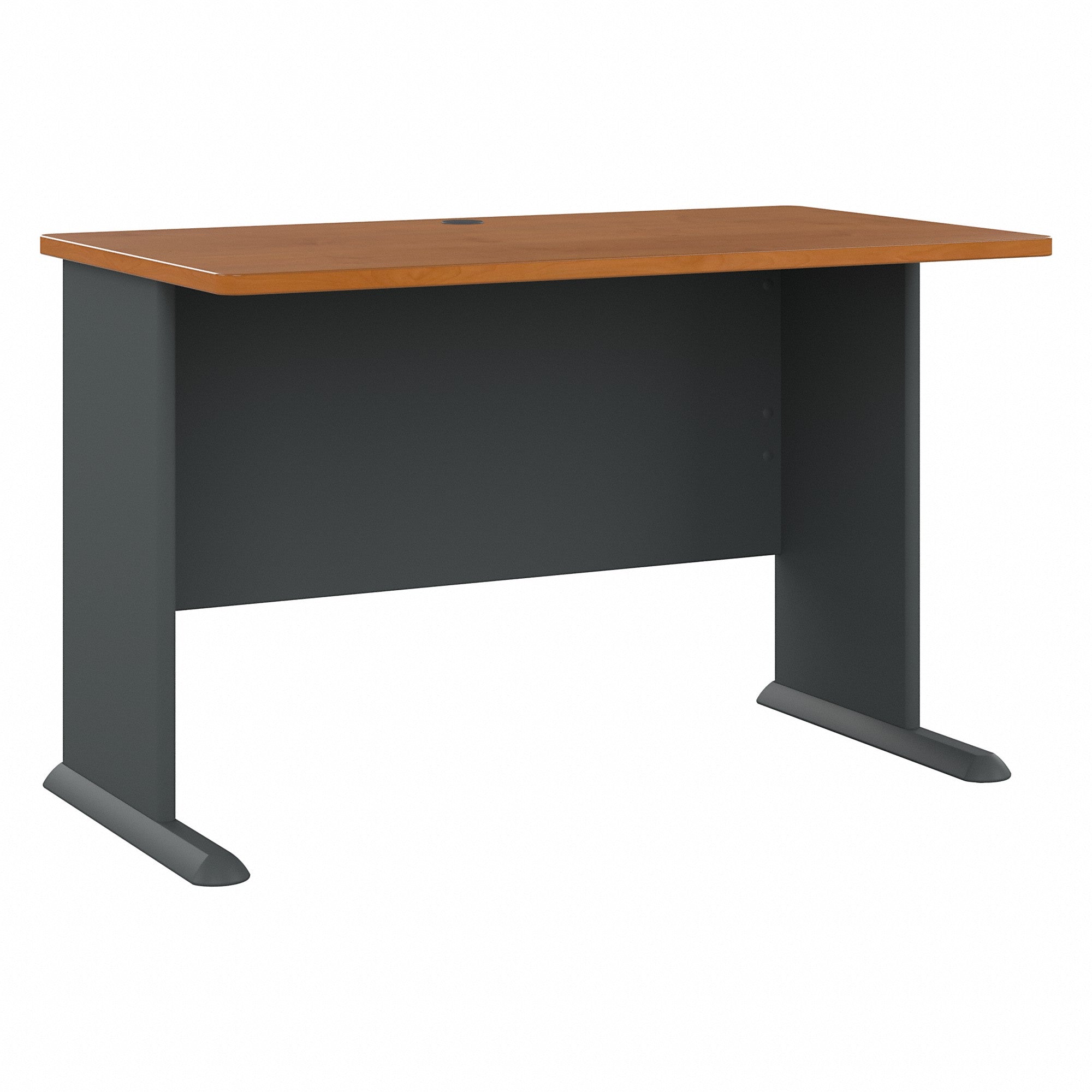 48" Dainty Executive Desk in Natural Cherry & Slate