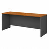72" Natural Cherry & Graphite Rugged Executive Desk