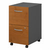 16" Natural Cherry & Graphite 2 Drawer Mobile File