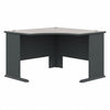 48" Sturdy Corner Desk in Slate and Warm White