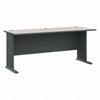 72" Executive Desk in Slate and Warm White