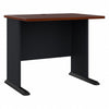 36" Petite Executive Desk in Hansen Cherry & Galaxy