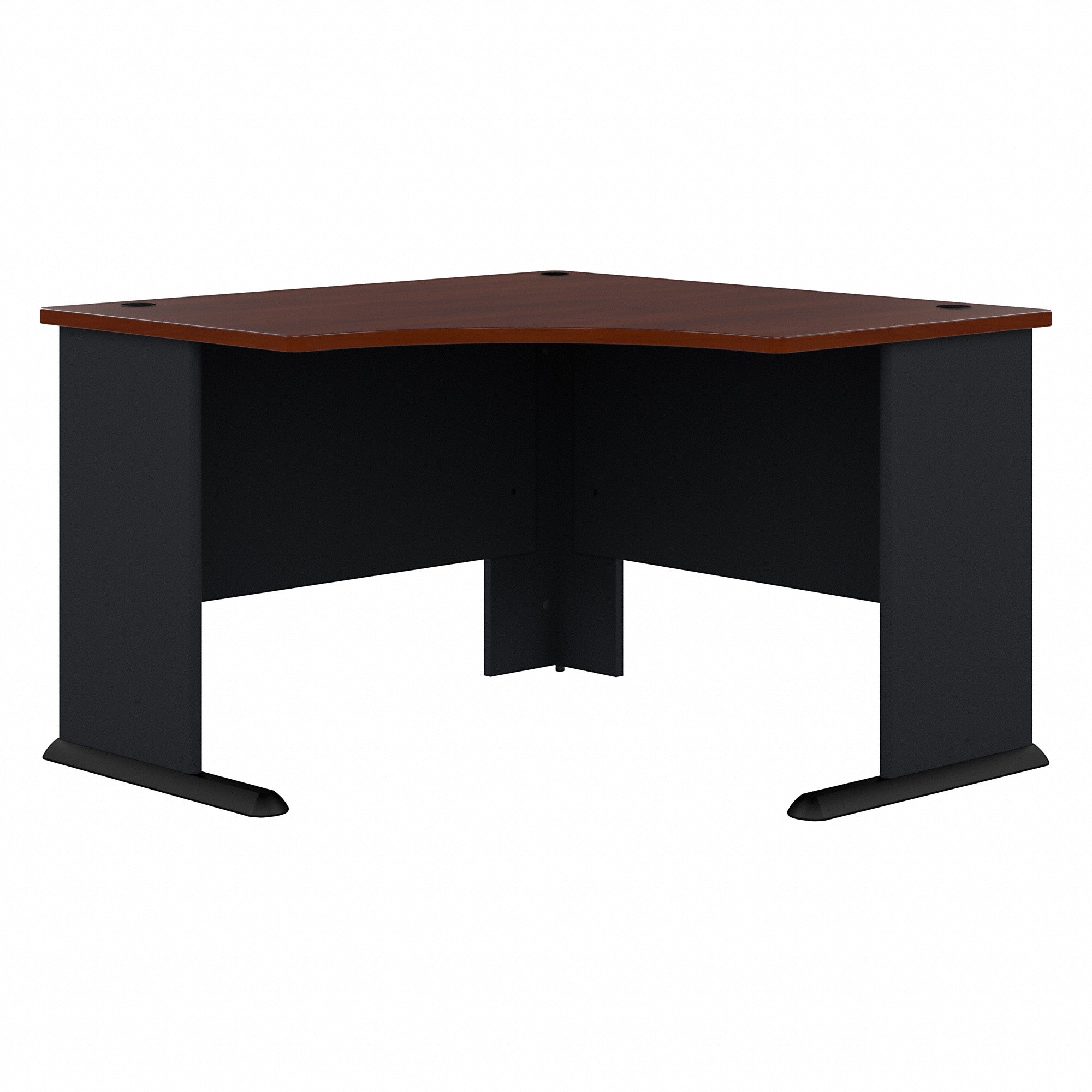 48" Sturdy Corner Desk in Hansen Cherry and Galaxy
