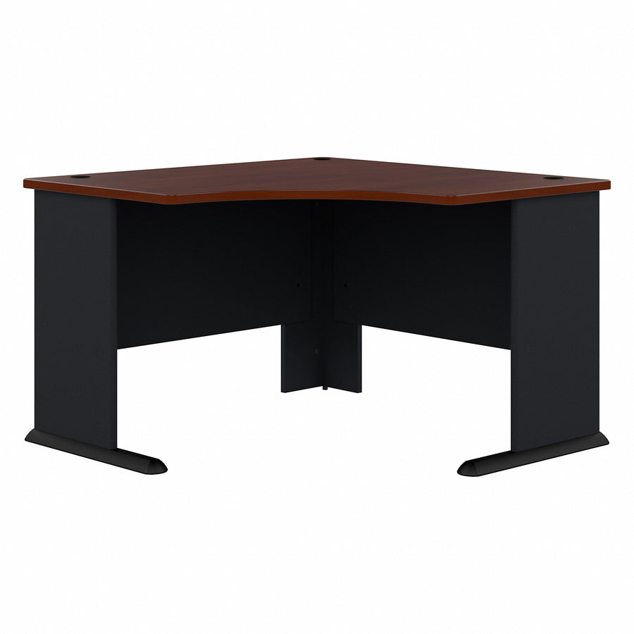 48" Sturdy Corner Desk in Hansen Cherry and Galaxy