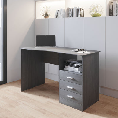 51" Modern Desk in Gray Woodgrain