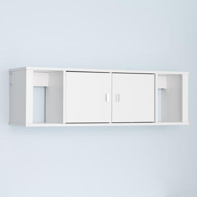 43" Floating Hutch in White