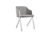 Sophisticated Gray Eco-Leather Guest or Conference Chair