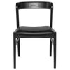 Modern Wood and Onyx Fabric Office Chair