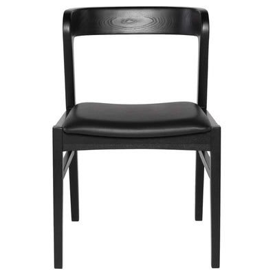Modern Wood and Onyx Fabric Office Chair