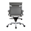 Multi-Position Tilt-Locking Low Back Conference Chair in Gray (Set of 2)