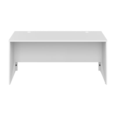 65" Executive Desk with Cord Management Grommets in White