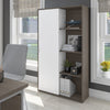36" Storage Cabinet in Bark Gray & White