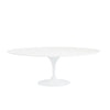 79" White Lacquer Oval Conference / Meeting Table
