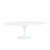 79" White Lacquer Oval Conference / Meeting Table