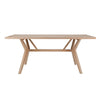 72" Oak Veneer Desk or Meeting Table in Smooth Wheat Finish