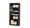 67" Tall Five-Shelf Bookcase in Dark Chocolate
