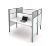 Pro-Biz Face-to-Face Desk with 55" Privacy Panel in White