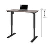 48" Bark Gray Office Desk with Electric Height Adjustment from 28" - 45"