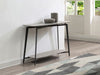Gray Oak 47" Console Table with Black Frame