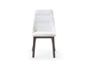 White Leather Conference Chair with Gray Wood Base (Set of 2)