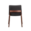 Walnut Guest or Conference Chairs with Gray Padded Seat (Set of 2)