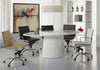 Modern White Lacquer 79" Oval Conference Table or Executive Desk