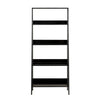 55" Black Ladder Bookshelf