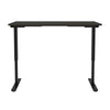 60" Deep Gray Office Desk with Electric Height Adjustment