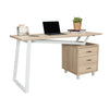 55" Sand Finish Asymmetrical Desk