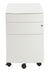 Premium White Mobile File Cabinet with Lock from Euro Style