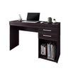 48" Espresso Corner Desk with Built-in File