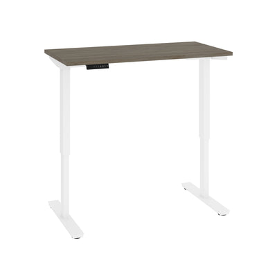 48" Walnut Gray Petite Adjustable Desk
