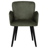 Elegant Cozy Office Chair in Sage Suede