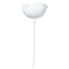 Simple Pendant Light in Matte White Steel