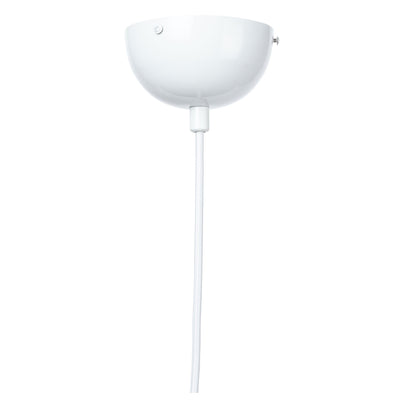 Simple Pendant Light in Matte White Steel