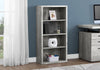 Classic Gray Woodgrain Office Bookcase