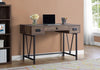 48" Brown Woodgrain Office Desk w/ V Design Base