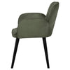 Elegant Cozy Office Chair in Sage Suede