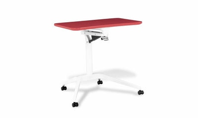 Sit or Stand Adjustable Office Desk in Blue, Red, Orange, or Green