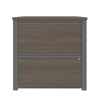 31" Locking File Cabinet in Bark Gray & Slate