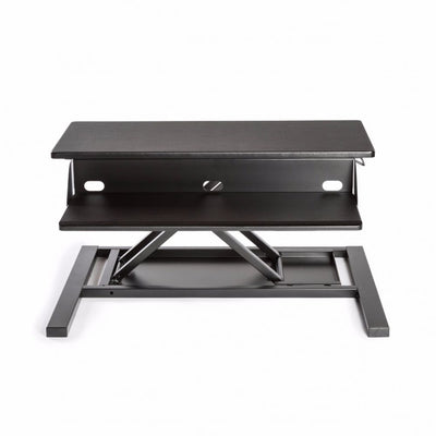 Sleek Black Desk Riser w/ Pneumatic Lift