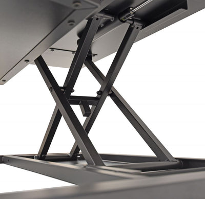 Wood Veneer Desk Riser w/ Pneumatic Lift