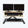 Wood Veneer Desk Riser w/ Pneumatic Lift