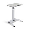 White Adjustable Lectern w/ Pneumatic Foot Pedal