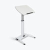 White Adjustable Lectern w/ Pneumatic Foot Pedal