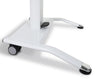 White Adjustable Lectern w/ Pneumatic Foot Pedal