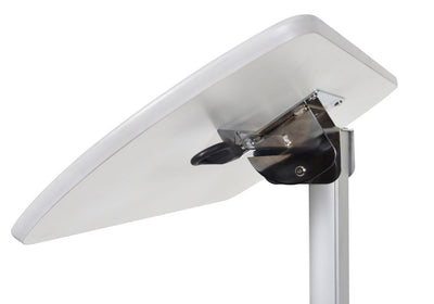 White Adjustable Lectern w/ Pneumatic Foot Pedal
